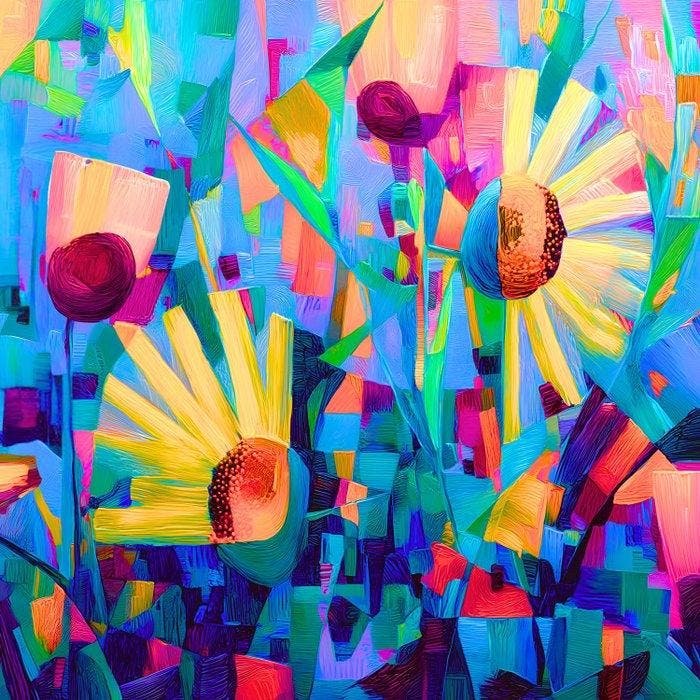 Marta Ellie (1985) - Neon Bloom Sonata XXL, Antiquités & Art, Art | Objets design