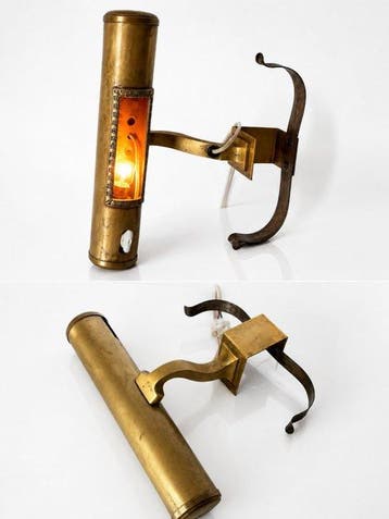 Elegant Antique Brass Piano & Picture Lamp – Porcelain