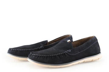 Bugatti Instappers in maat 42 Blauw, Kleding | Heren, Schoenen, Bugatti, Overige typen, Zo goed als nieuw, Verzenden