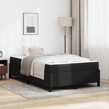 vidaXL Bedframe met matras Zwart 120 x 190 cm Stof, Verzenden, Nieuw