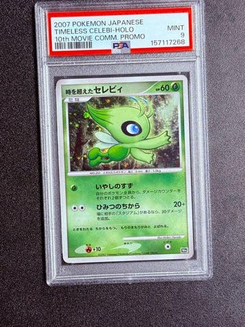 Pokémon - 1 Graded card - Celebi Promo card, Foil - PSA 9 -