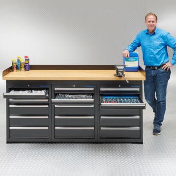 Datona Werkbank PRO met bamboe werkblad en 18 lades - 200, Ophalen of Verzenden, Nieuw