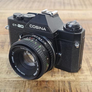 Cosina CT-20 + 50mm 1:2 nr. 2372, Ophalen of Verzenden, Gebruikt, Overige Merken