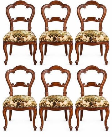 Chaise (6) - Bois, Textile, Antiquités & Art