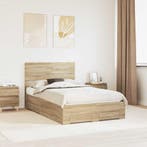 vidaXL Bedframe met lade met hoofdeinde met opslag Bewerkt, Huis en Inrichting, Slaapkamer | Bedden, Verzenden, Nieuw