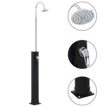 vidaXL Solardouche 20 L 214 cm zwart, Verzenden, Nieuw