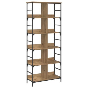 vidaXL Boekenplank Artisanaal eiken 78,5 x 33 x 188,5 cm, Verzenden, Nieuw