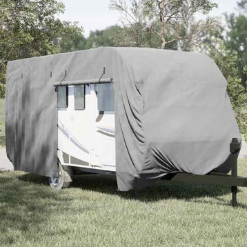 vidaXL Caravanhoes 550x250x220 cm vliesvlies grijs, Verzenden