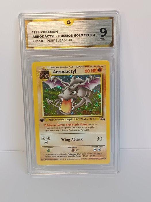 Pokémon - 1 Graded card - Aerodactyl - GG 9 - WOTC - Fossil, Hobby en Vrije tijd, Verzamelkaartspellen | Pokémon