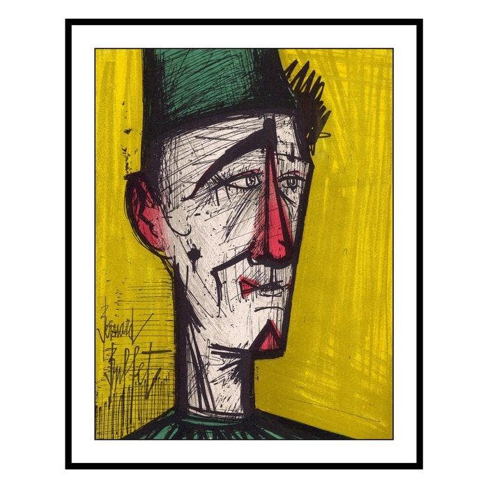 Bernard Buffet (1928-1999) - Le clown jaune, Antiek en Kunst, Antiek | Overige Antiek