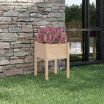 vidaXL Plantenbak 50x50x70 cm massief grenenhout, Verzenden, Nieuw