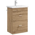vidaXL Badkamermeubel Set Artisanaal eiken 61 x 40 x 84,5 cm, Huis en Inrichting, Tafels | Kaptafels, Verzenden, Nieuw