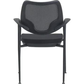 Euroseats Curve vergaderstoel / stapelstoel | gaasrug, zwart, Huis en Inrichting, Stoelen, Nieuw, Zwart, Eén