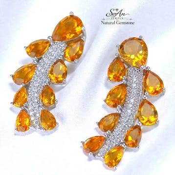 Sans prix de réserve - Boucles doreilles cocktail Argent,