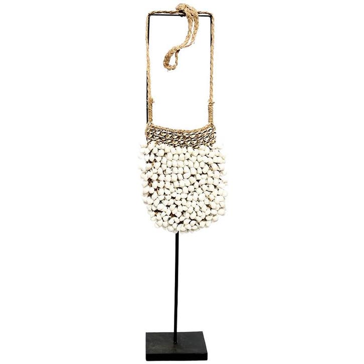 Bazar Bizar De Shell Purse Op Stand - Wit - Ongebruikt, Maison & Meubles, Accessoires pour la Maison | Autre, Envoi