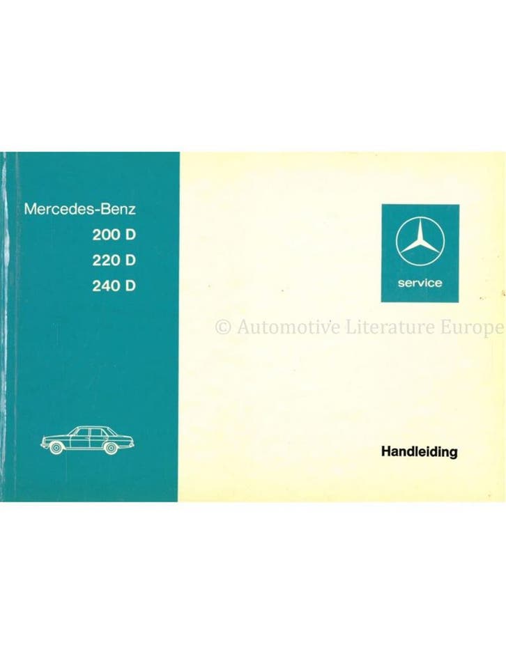 1974 MERCEDES BENZ E KLASSE INSTRUCTIEBOEKJE NEDERLANDS, Autos : Divers, Modes d'emploi & Notices d'utilisation