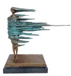 sculptuur, Surreal bronze - 50 cm - Brons, Marmer