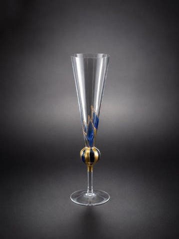 Murano - Champagne fluitje (8) - geen reserveprijs - Kristal, Antiek en Kunst