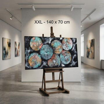 Monika Spiewak - Abstract - Oil Painting Stretched On The
