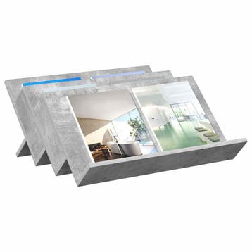 vidaXL Tijdschriftenrek Betonnen Grijs 65 x 53 x 28,5 cm, Verzenden