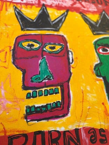 Malo - Born as a King - like basquiat, Antiek en Kunst