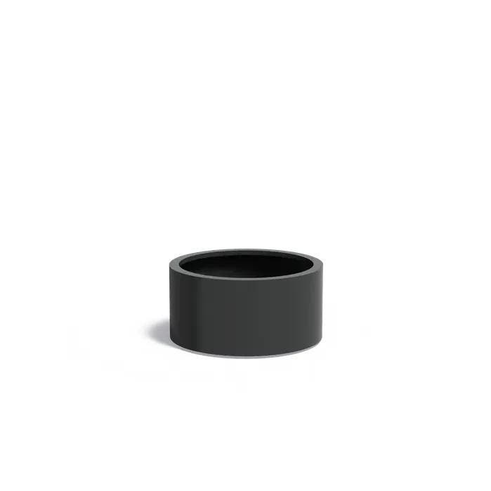 Aluminium plantenbak Ø80x40cm - Met wielen, Tuin en Terras, Bloembakken en Plantenbakken, 30 tot 60 cm, 60 tot 100 cm, Tuin, Rond