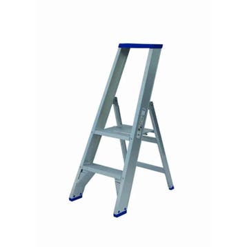 Solide professionele trapladder PT02 treden, Ophalen of Verzenden, Nieuw, Trap, 2 tot 4 meter