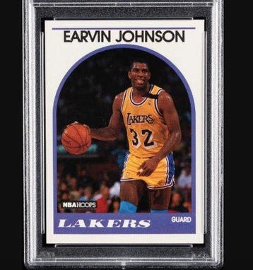 1989 NBA Hoops Magic Johnson #270 - PSA 9 - 1 Graded card, Nieuw