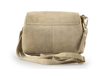 Manfield Schoudertas Beige, Handtassen en Accessoires, Tassen | Damestassen, Verzenden, Zo goed als nieuw, Beige