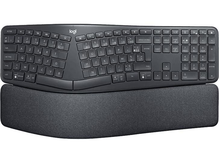 Logitech -  Draadloos Toetsenbord Ergo K860 Azerty Zwart, Computers en Software, Toetsenborden, Draadloos, Azerty, Nieuw, Verzenden