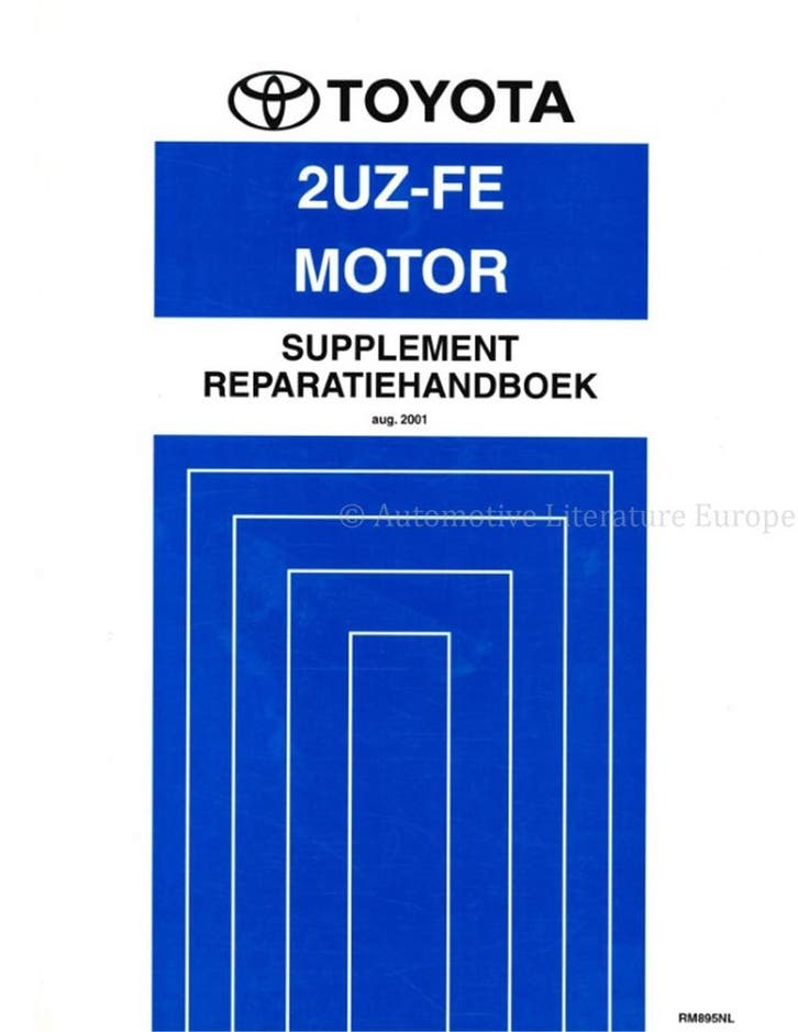 2001 TOYOTA LAND CRUISER 2UZ-FE MOTOR (SUPPLEMENT), Auto diversen, Handleidingen en Instructieboekjes