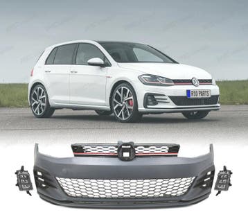 PARE-CHOCS AVANT VOLKSWAGEN VW GOLF 7.5 17-20 LOOK GTI + FEU, Verzenden