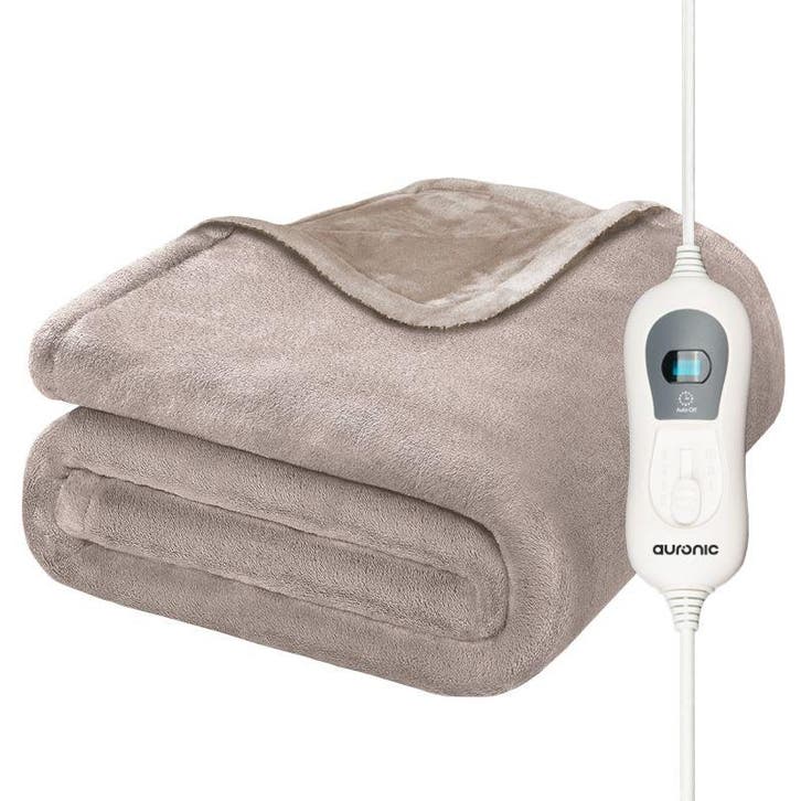 2dekans | Auronic Elektrische Deken - Warmtedeken - Sherpa, Huis en Inrichting, Woonaccessoires | Plaids en Woondekens, Ophalen of Verzenden