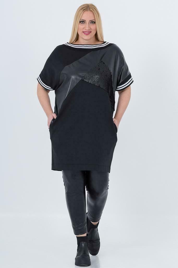 Tuniek Mat fashion combi stofjes maat 44, Vêtements | Femmes, Blouses & Tuniques, Envoi