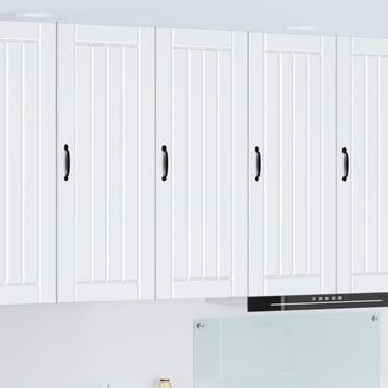 vidaXL Wandkast LUCCA Wit 40 x 31 x 100 cm Bewerkt hout, Verzenden
