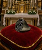 Zilver - Zegelring - Bisschoppelijk., Antiek en Kunst