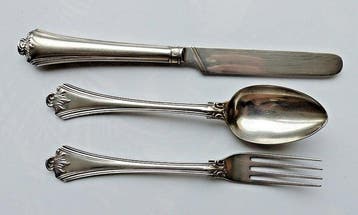 Martin Hall & Co - Bestekset - Sterlingzilver, Antiek en Kunst
