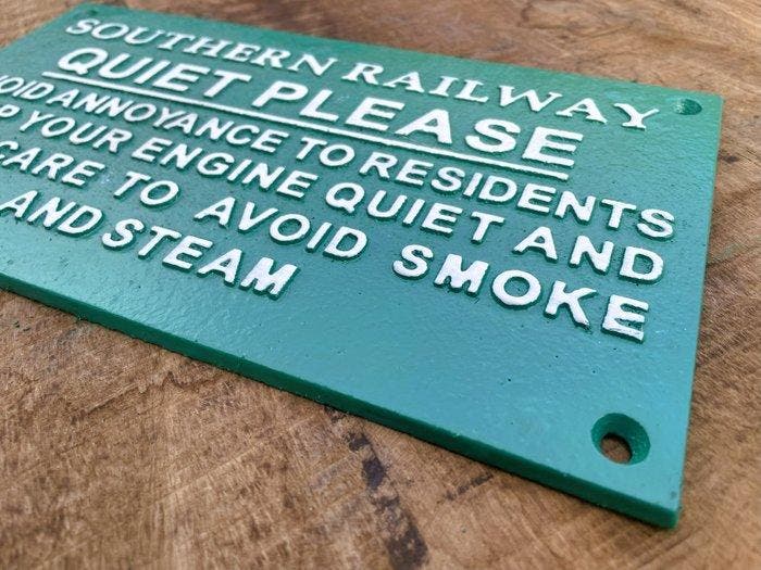 Plaque - Panneau ferroviaire - Southern Railway - Fonte, Hobby en Vrije tijd, Modeltreinen | Overige schalen