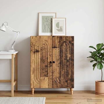 vidaXL Dressoir Oud hout 66 x 34,5 x 90 cm Bewerkt hout, Verzenden