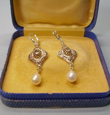 Sans prix de réserve - Boucles doreilles Argent - 6.10ct., Handtassen en Accessoires, Oorbellen, Nieuw