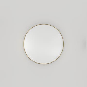 Spiegel Haceka Deco Rond 60x60cm Geborsteld Goud, Ophalen of Verzenden, Nieuw, Bad