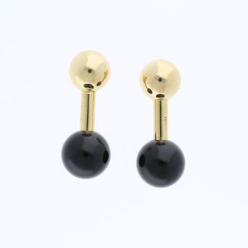 Tiffany & Co. - Boutons de manchette - Onyx Barbell