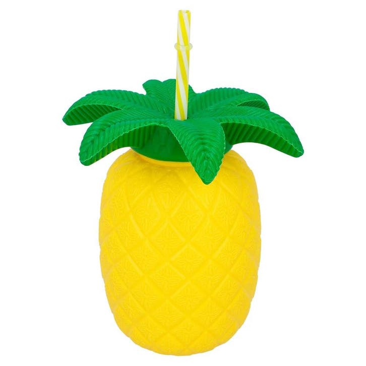 Beker Met Rietje Ananas, Hobby & Loisirs créatifs, Articles de fête, Envoi