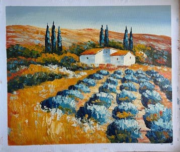 P. Brosson - Paisaje Toscana