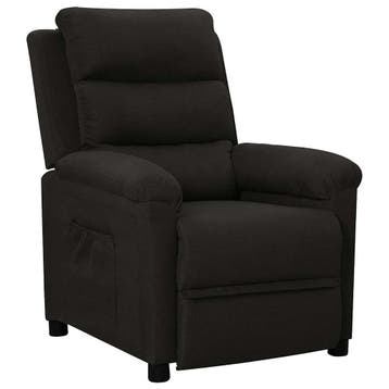 Fauteuil verstelbaar zwart - Duurzame fauteuil met 30% ko..., Huis en Inrichting, Kunststof, Verzenden, 75 tot 100 cm, Zo goed als nieuw