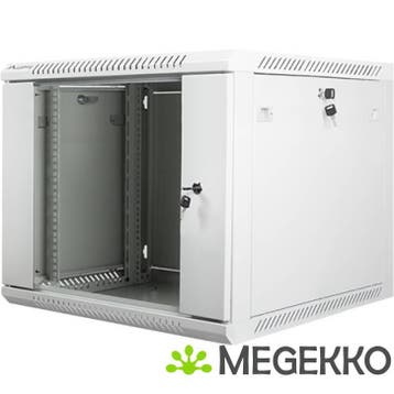 Lanberg WF01-6609-10S rack 9U Wandrek Grijs, Computers en Software, Computerbehuizingen, Verzenden, Nieuw