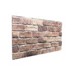 vidaXL Wandpanelen 10 pcs Bruin en Grijs 100 x 50 cm, Verzenden