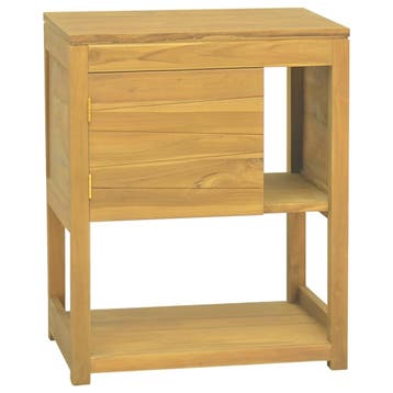 vidaXL Badkamerkast 60x40x75 cm massief teakhout, Verzenden