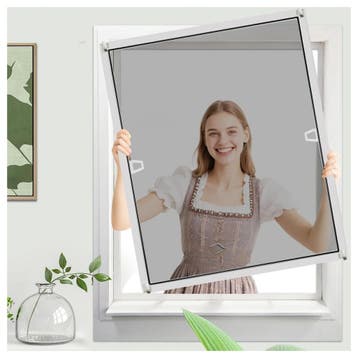 YUNLEX vliegenhor voor ramen, aluminium frame, 80 x 100 cm, Ophalen of Verzenden, Nieuw