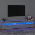 vidaXL Tv-meubel met LED-verlichting 210x35x40 cm grijs, Huis en Inrichting, Kasten |Televisiemeubels, Verzenden, Nieuw